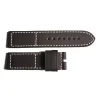 Steinhart Watches Leather Strap Black-White With Rubber Coating, Size L