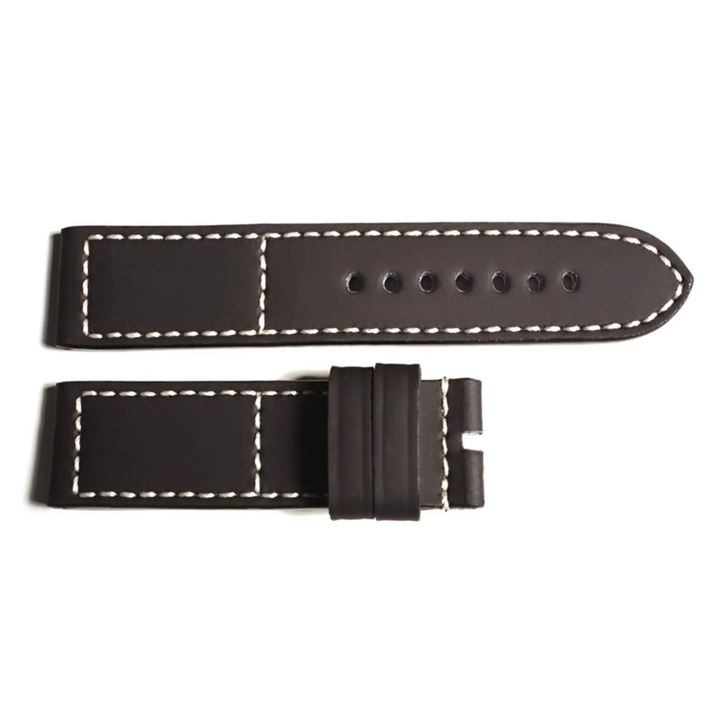Steinhart Watches Leather Strap Black-White With Rubber Coating, Size L