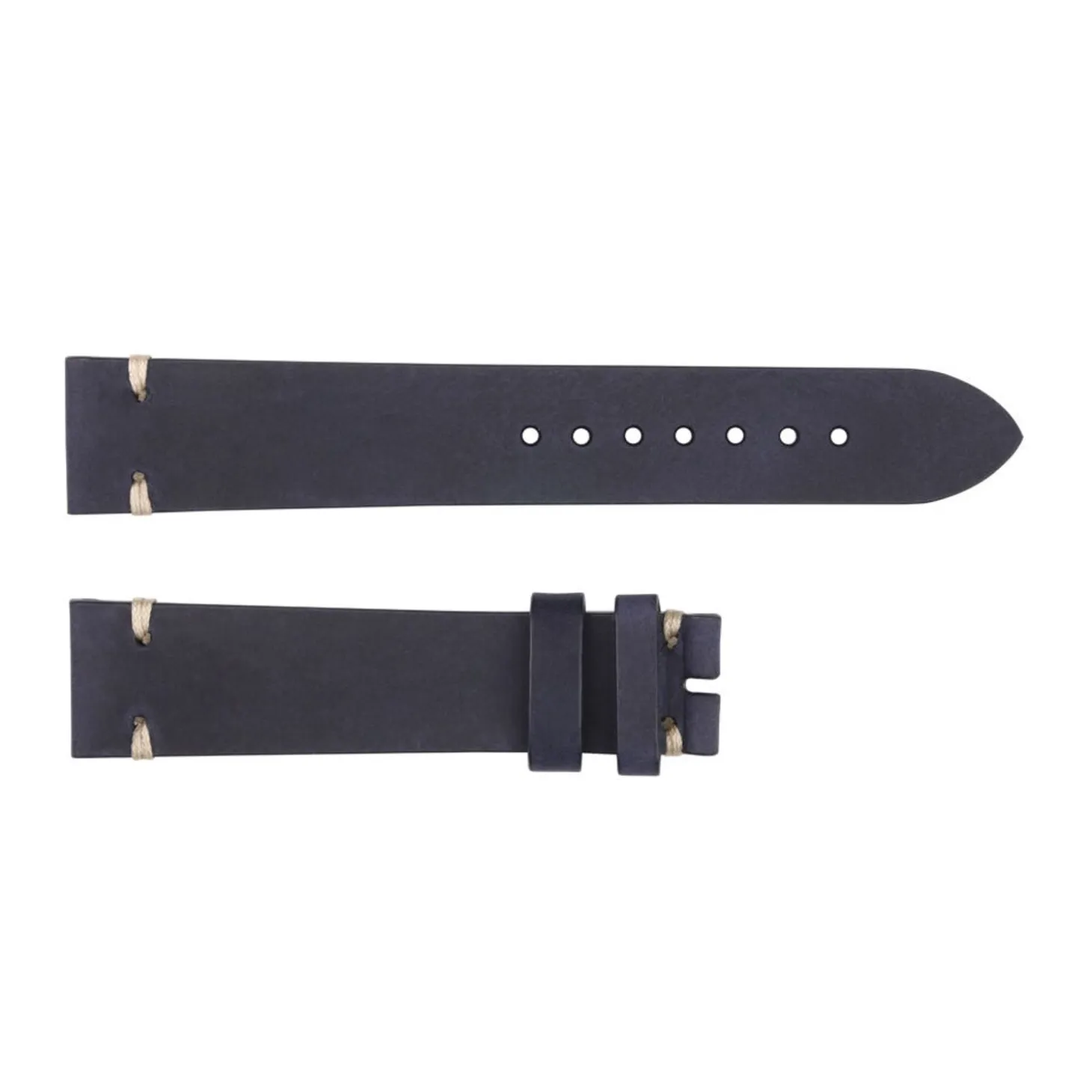 Steinhart Watches Leather Strap Dark Blue For Monopusher Size L