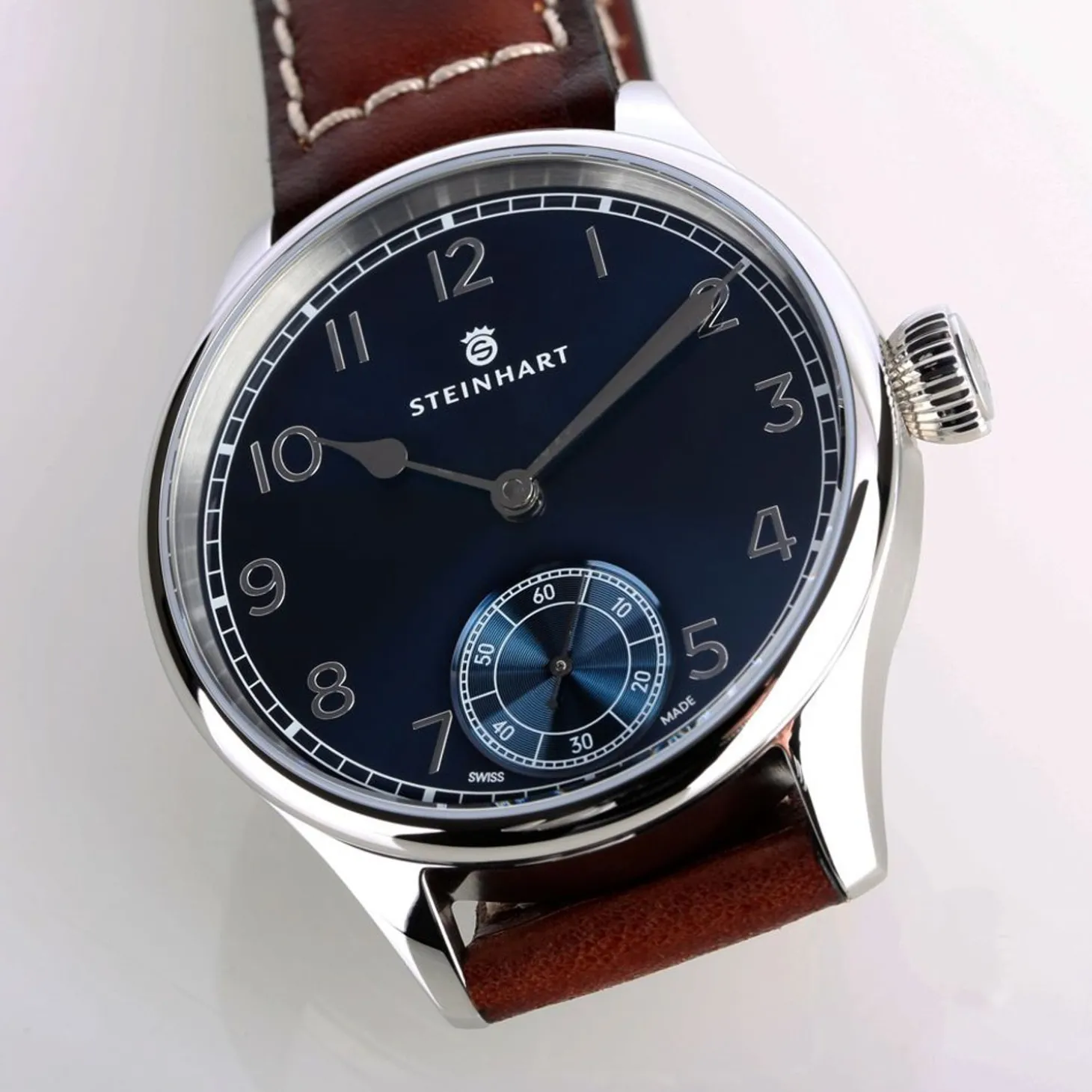 Steinhart Watches Marine Chronometer 42 Blue Arabic