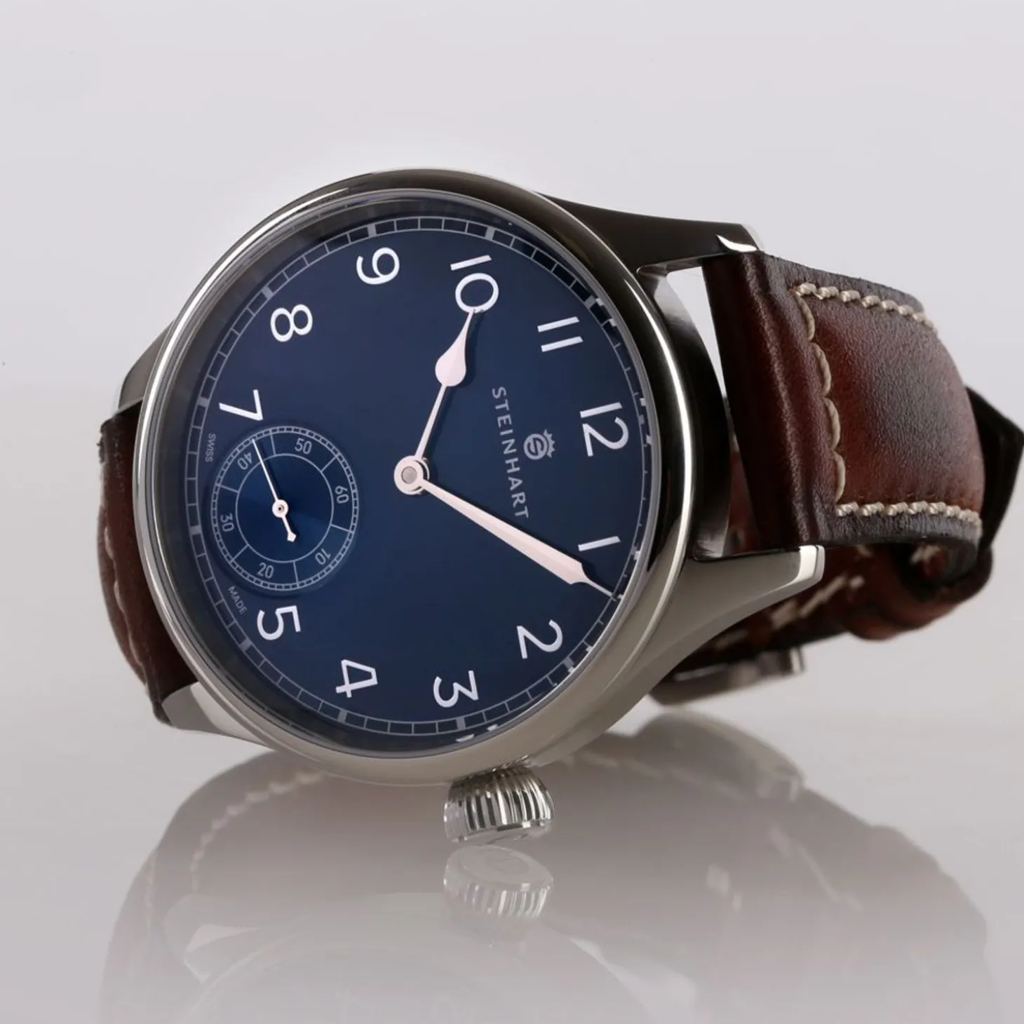 Steinhart Watches Marine Chronometer 42 Blue Arabic