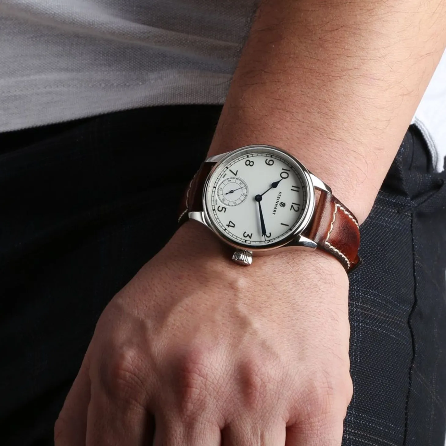 Steinhart Watches Marine Chronometer 42 White Arabic