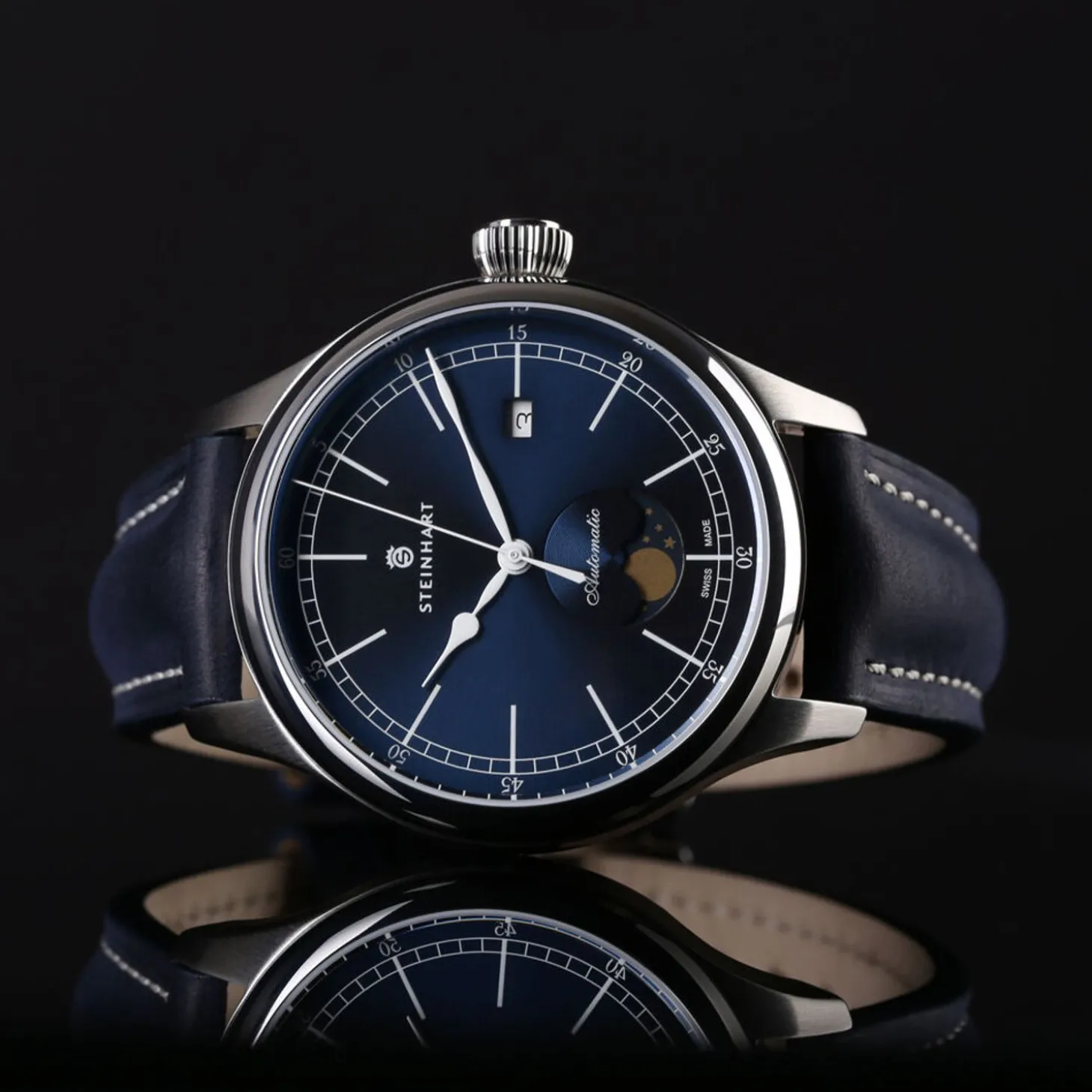 Steinhart Watches Marine Moon Phase Blue