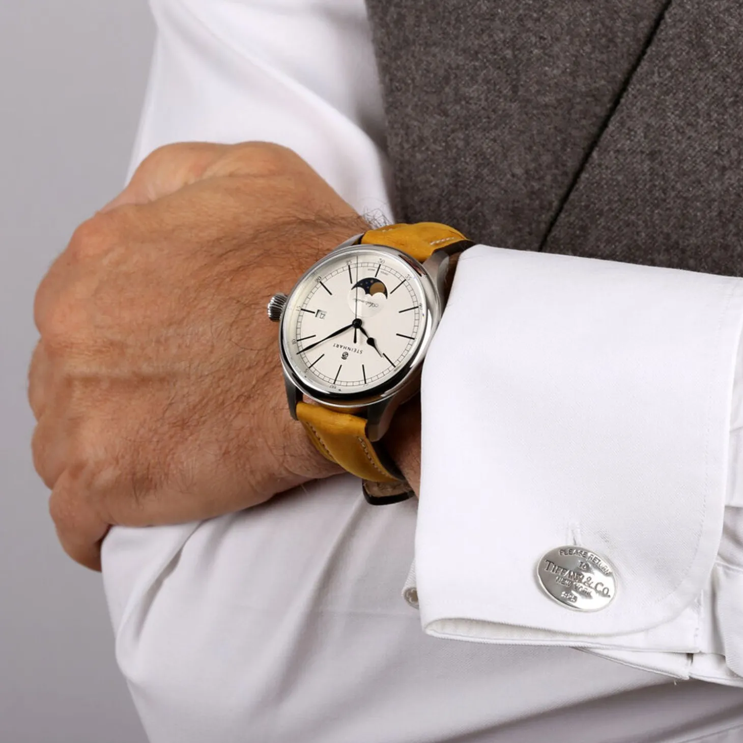 Steinhart Watches Marine Moon Phase Silver