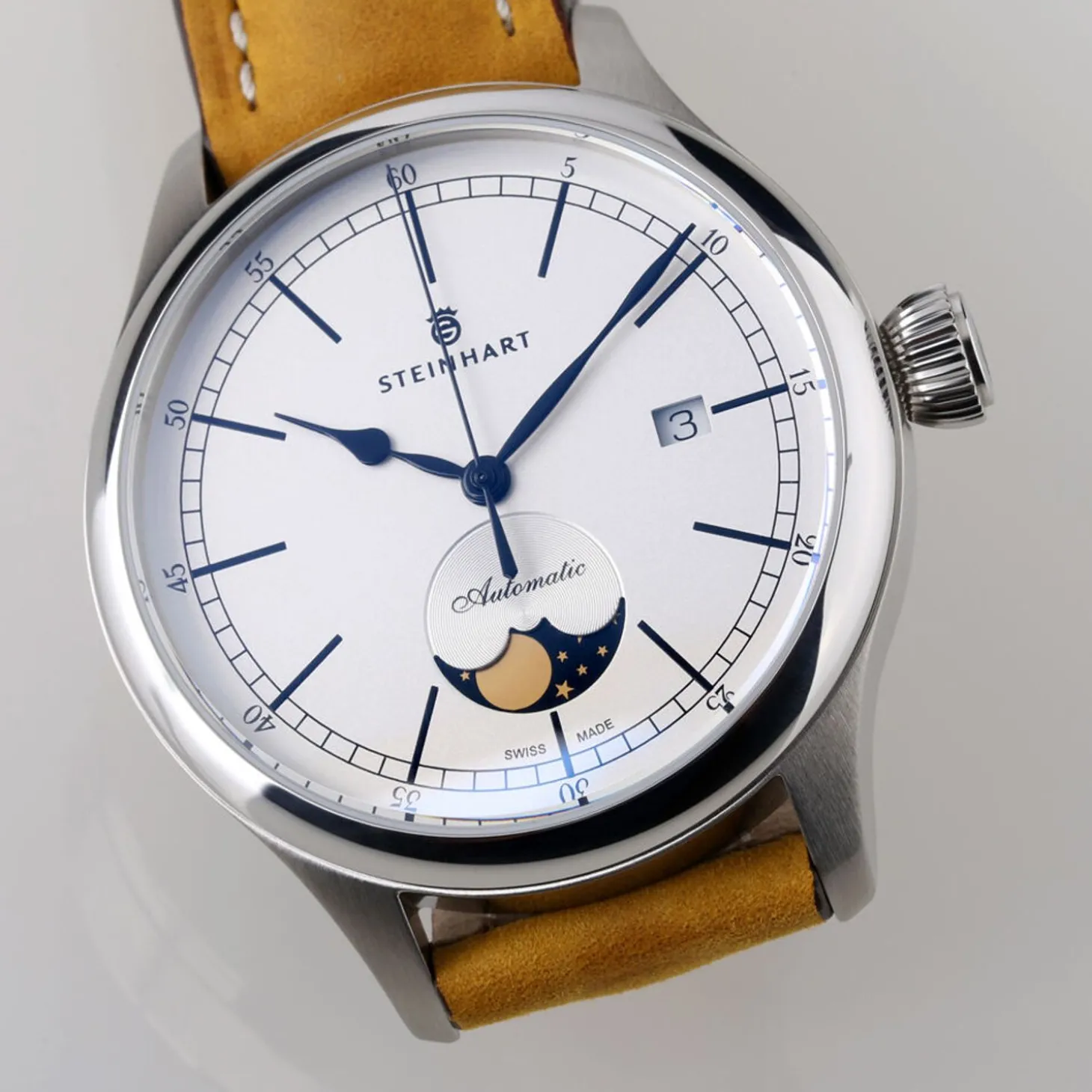 Steinhart Watches Marine Moon Phase Silver
