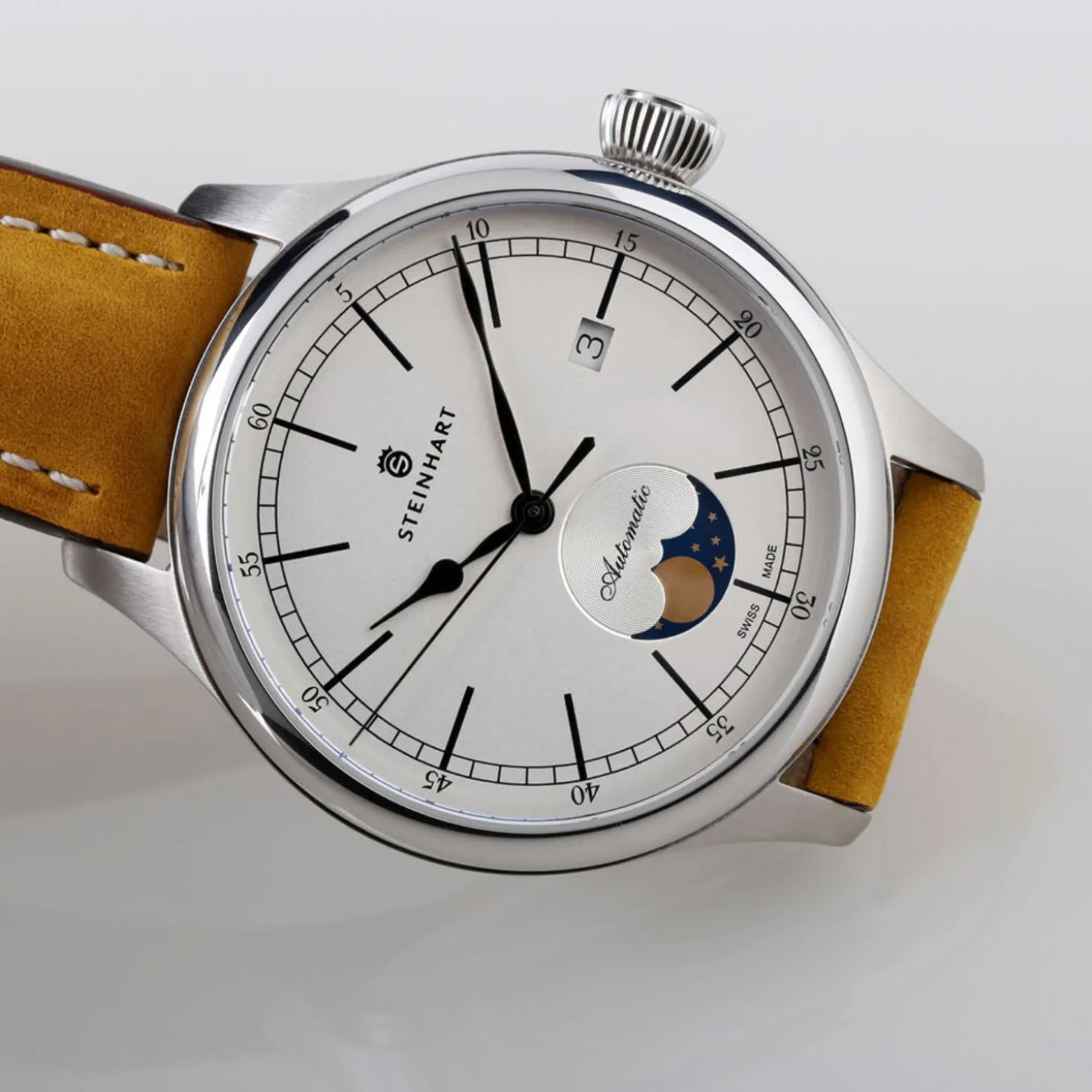 Steinhart Watches Marine Moon Phase Silver