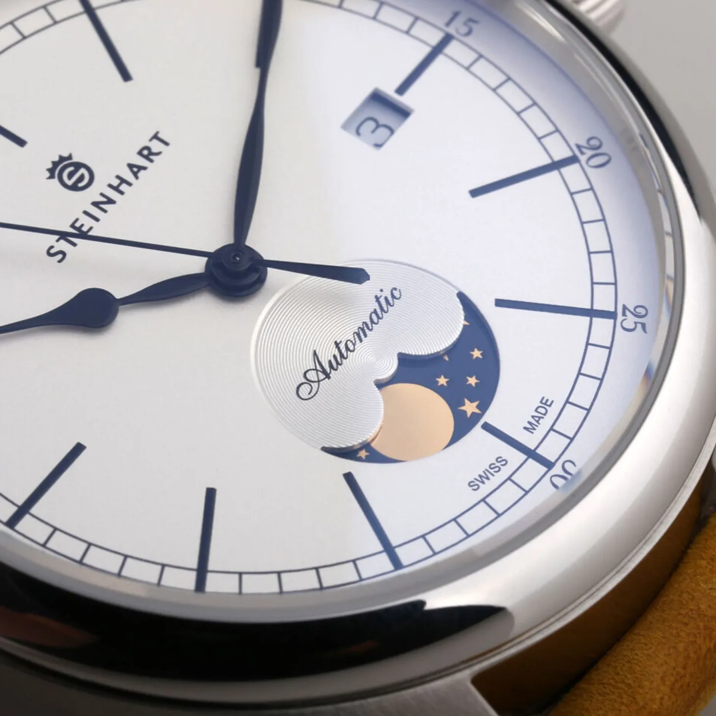 Steinhart Watches Marine Moon Phase Silver