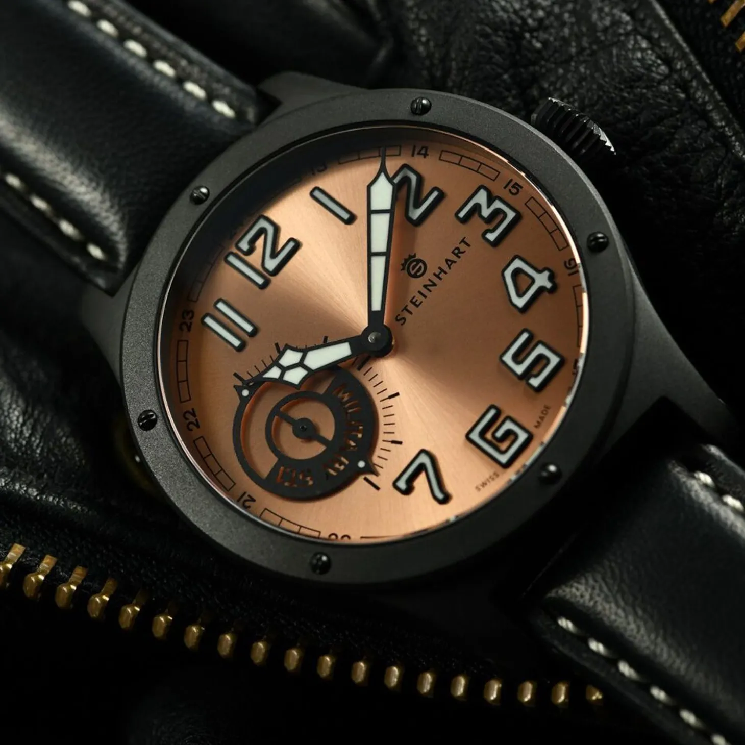 Steinhart Watches Military 47 St1 Pink Gold Ltd. Edition