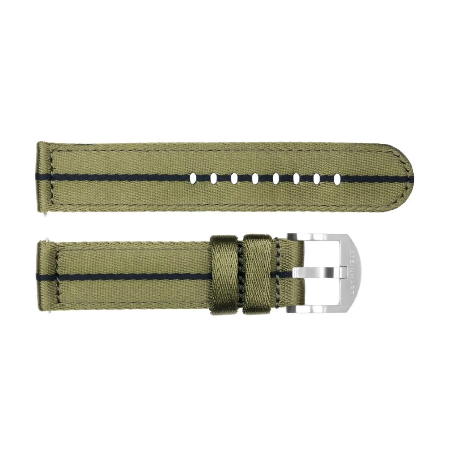 Steinhart Watches Nato Strap Green-Black With Oem Buckle Size M