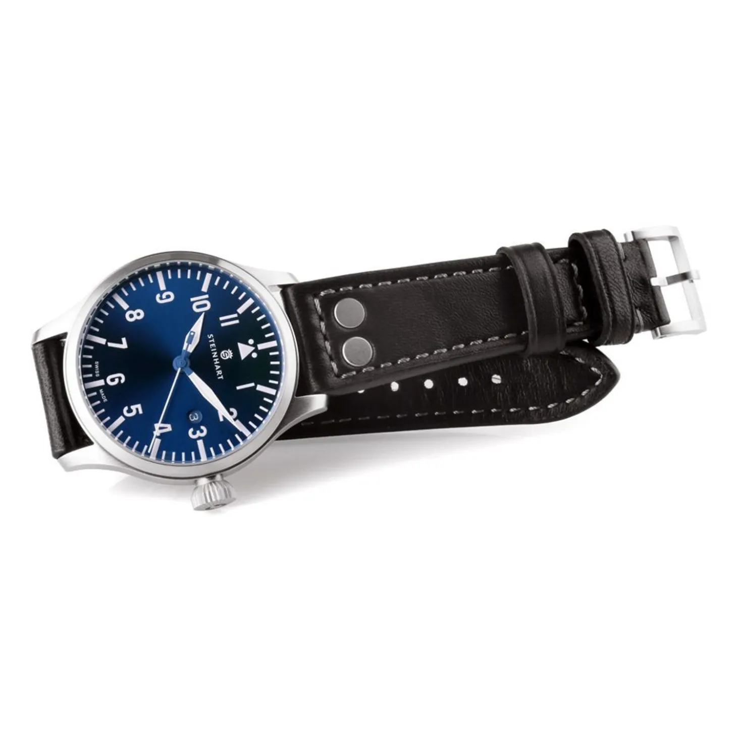 Steinhart Watches Nav B-Uhr 44 Date Blue