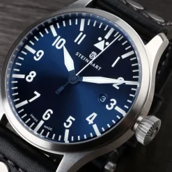 Steinhart Watches Nav B-Uhr 44 Date Blue