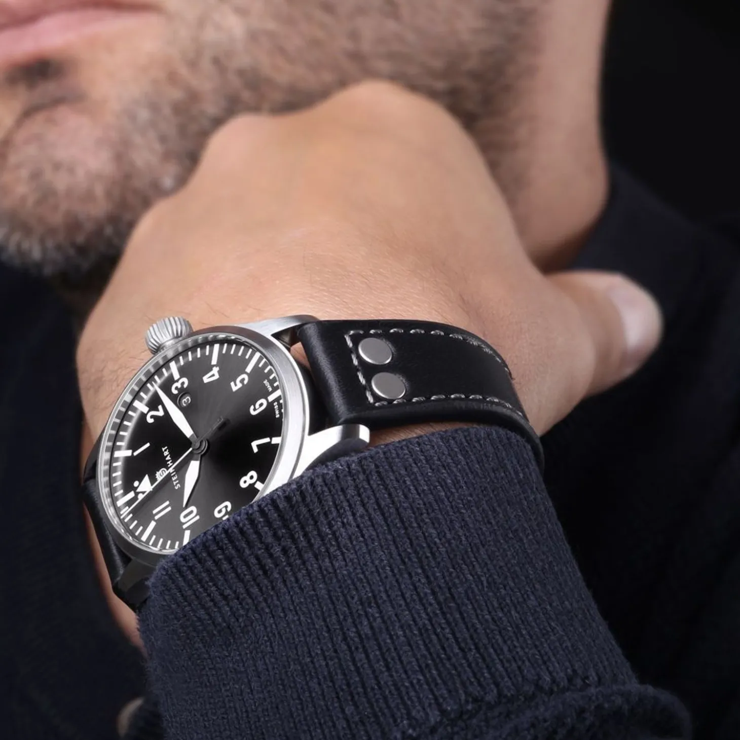 Steinhart Watches Nav B-Uhr 44 Date Grey