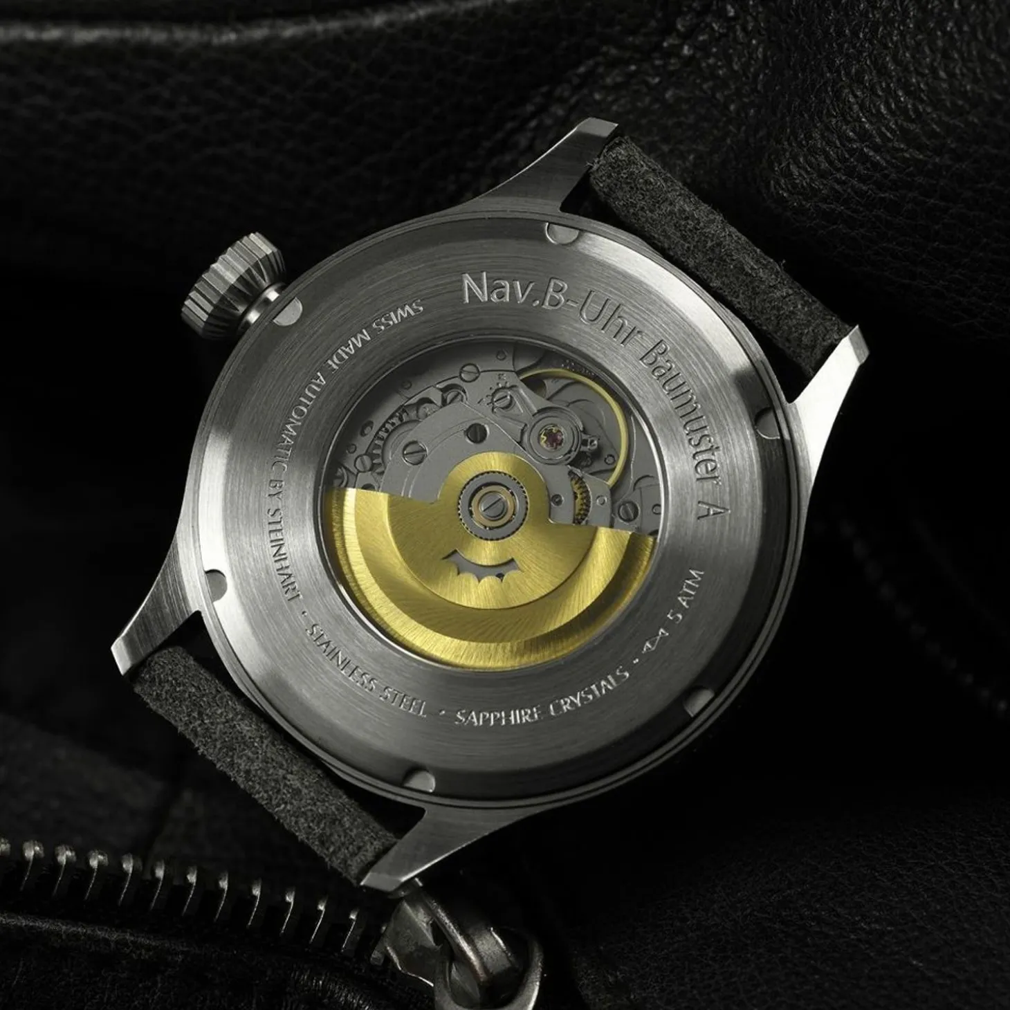 Steinhart Watches Nav B-Uhr 44 Date Vintage Grey