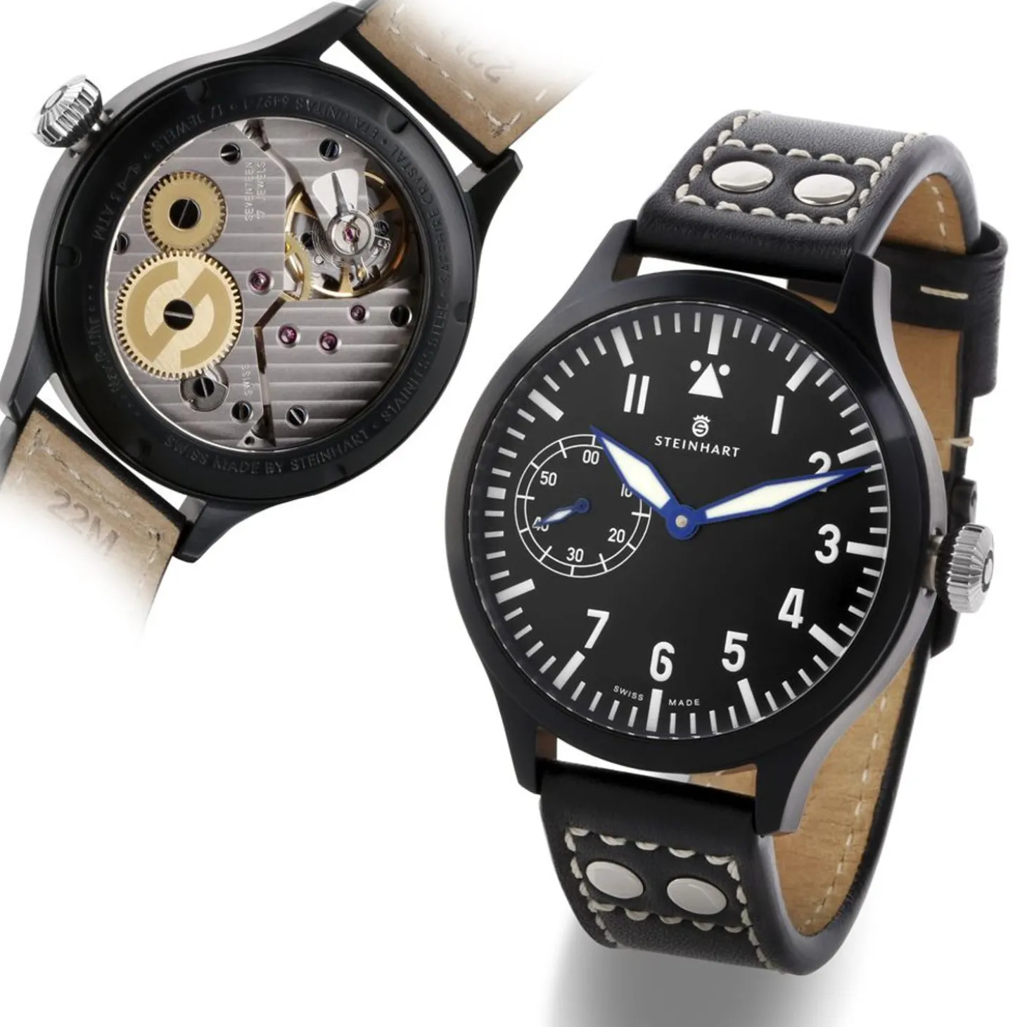 Steinhart Watches Nav B-Uhr 47 Handaufzug Black