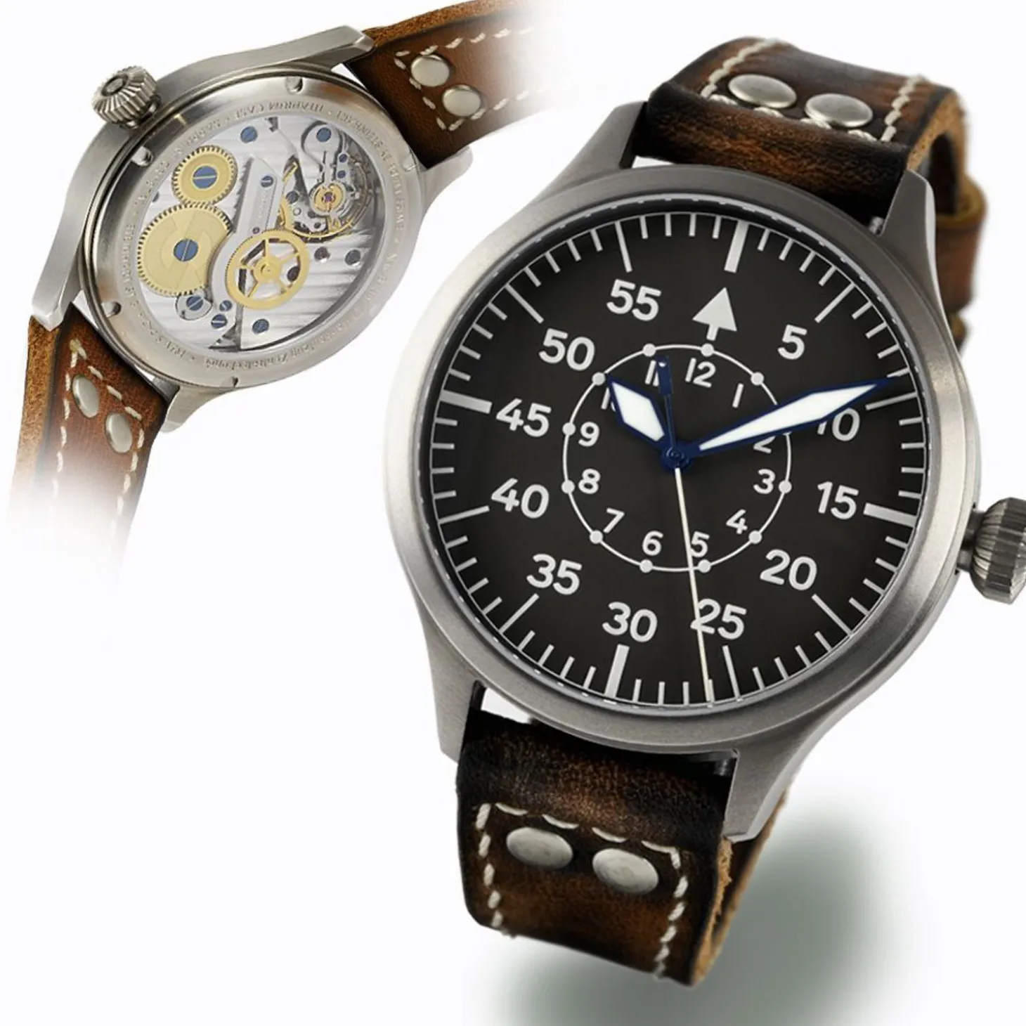Steinhart Watches Nav B-Uhr 47 Titan B-Type Central Second
