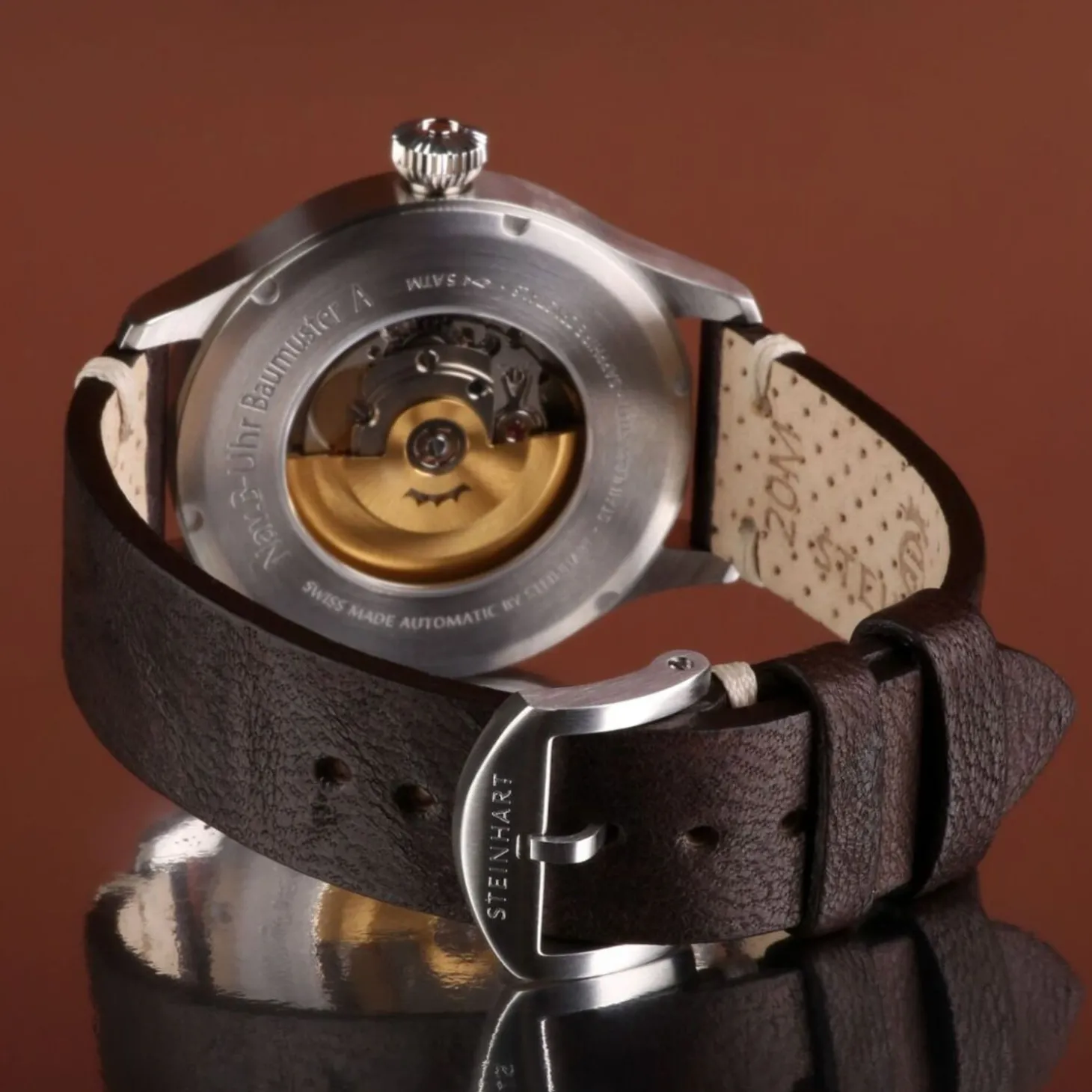 Steinhart Watches Nav B-Uhr 42 Vintage Brown A-Muster