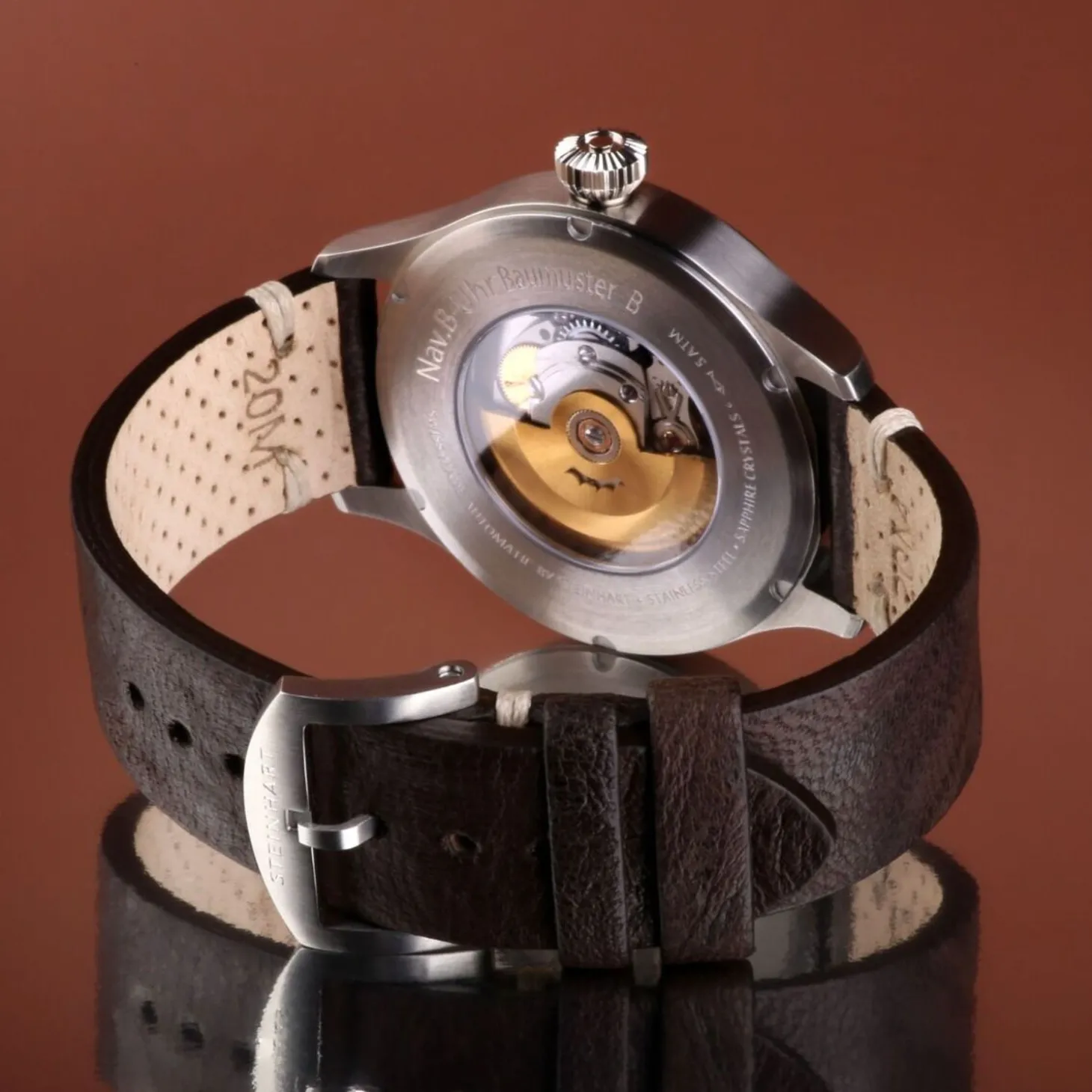 Steinhart Watches Nav B-Uhr 42 Vintage Brown B-Muster