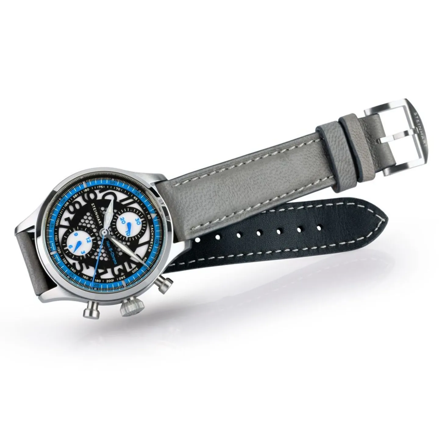 Steinhart Watches Nav.B-Chrono 42 Skeleton Blue