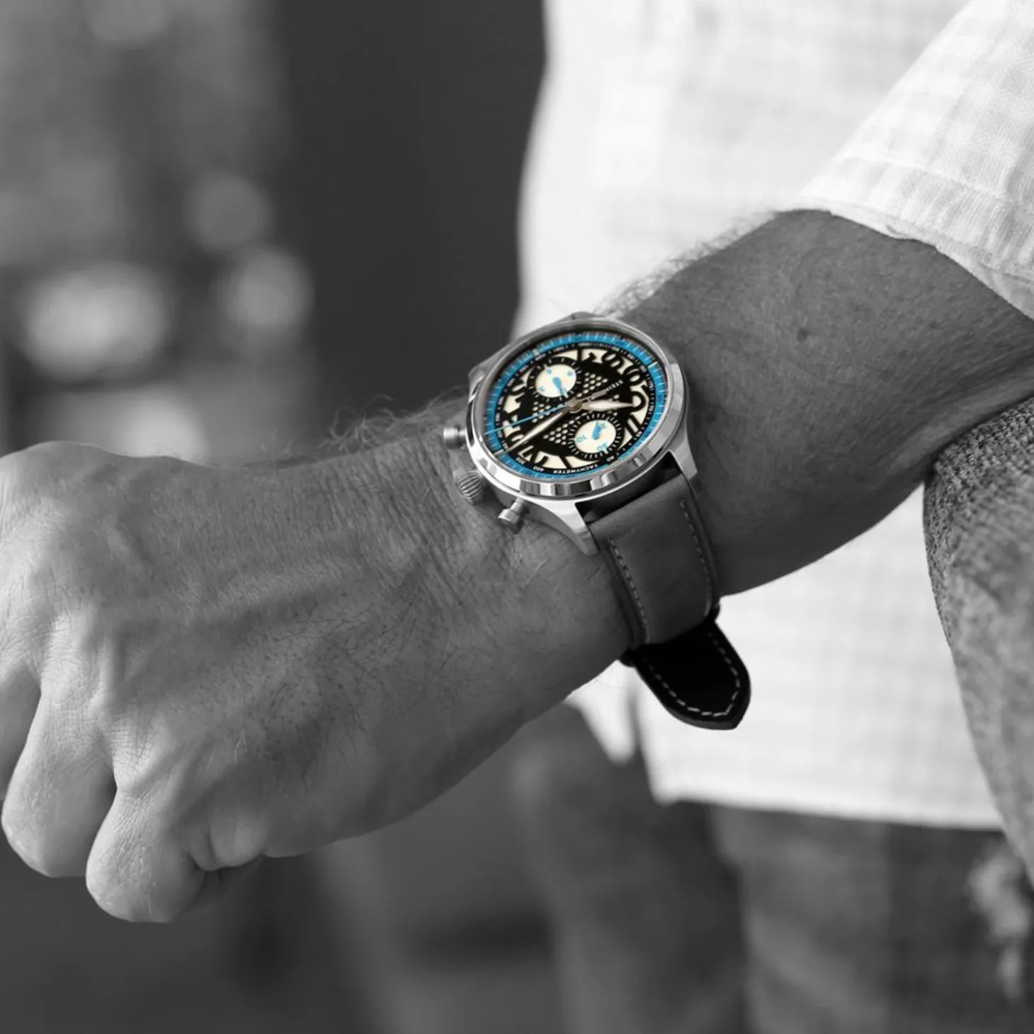 Steinhart Watches Nav.B-Chrono 42 Skeleton Blue