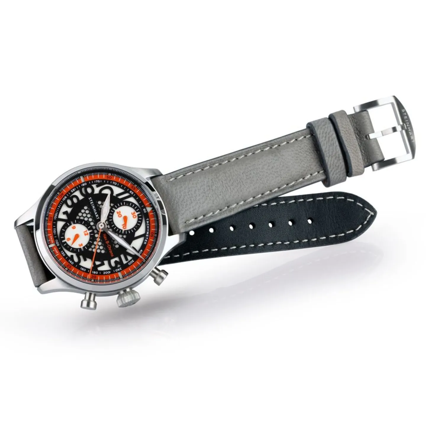 Steinhart Watches Nav.B-Chrono 42 Skeleton Orange