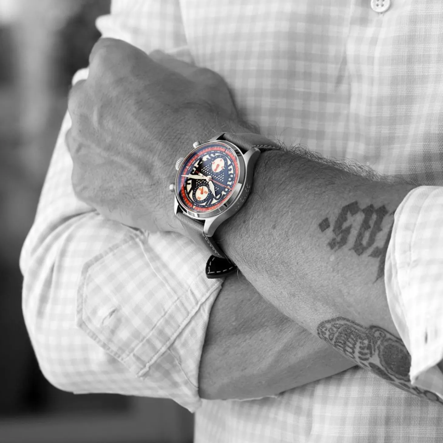 Steinhart Watches Nav.B-Chrono 42 Skeleton Orange