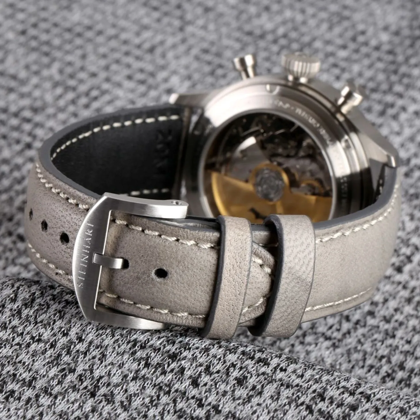 Steinhart Watches Nav.B-Chrono 42 Skeleton Orange