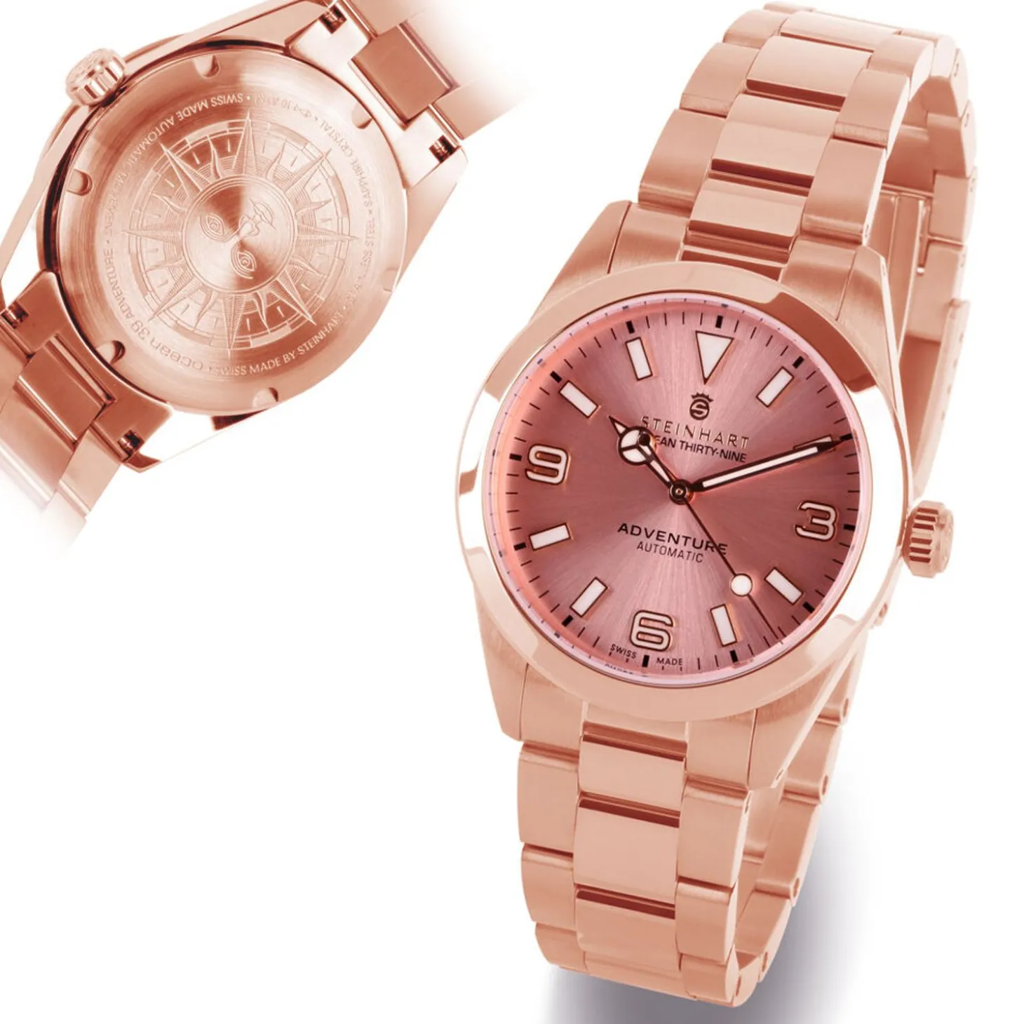 Steinhart Watches Ocean 39 Adventure Pink Gold