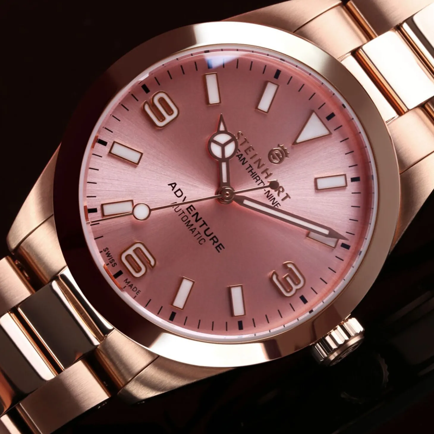 Steinhart Watches Ocean 39 Adventure Pink Gold