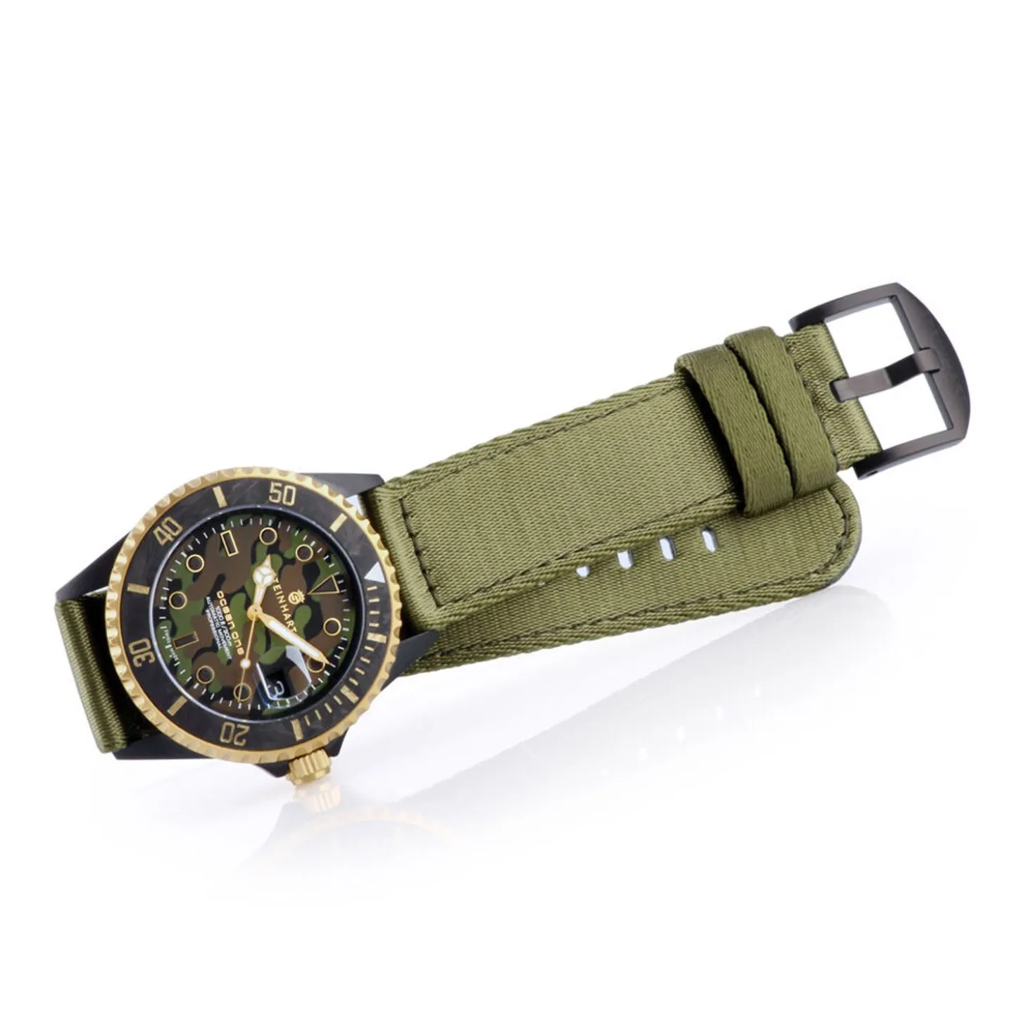 Steinhart Watches Ocean 39 Black Military Camouflage Diver Watch