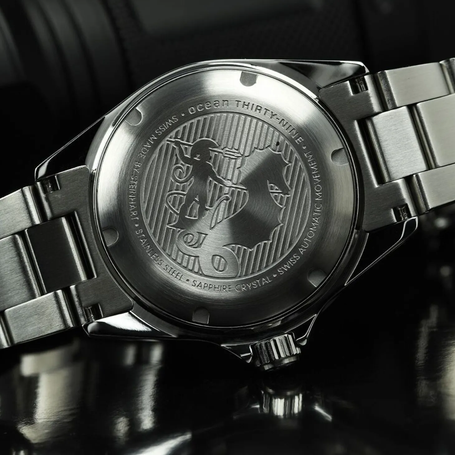 Steinhart Watches Ocean 39 Gmt Black Ceramic Diver Watch