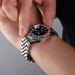 Steinhart Watches Ocean 39 Gmt.2 Black-Red Ceramic Diver Watch