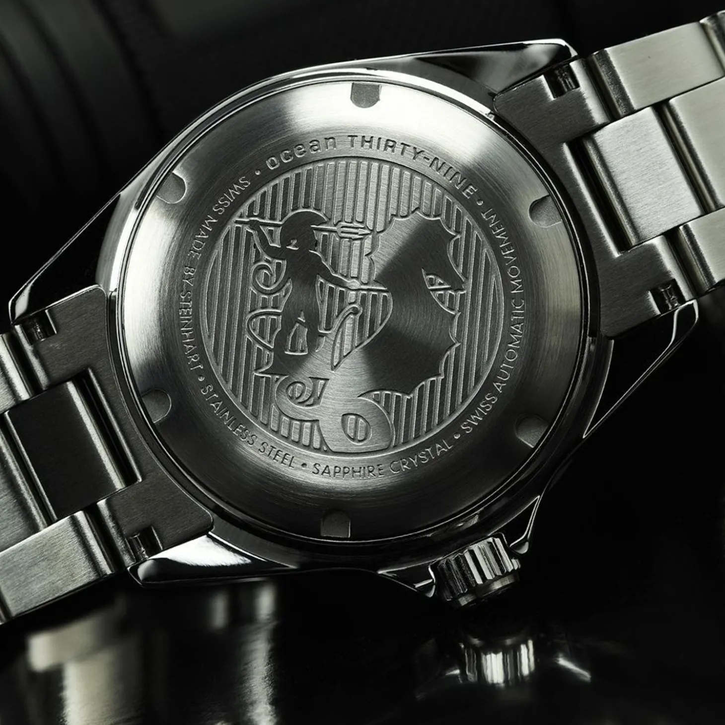 Steinhart Watches Ocean 39 Gmt Blue-Red Ceramic Diver Watch