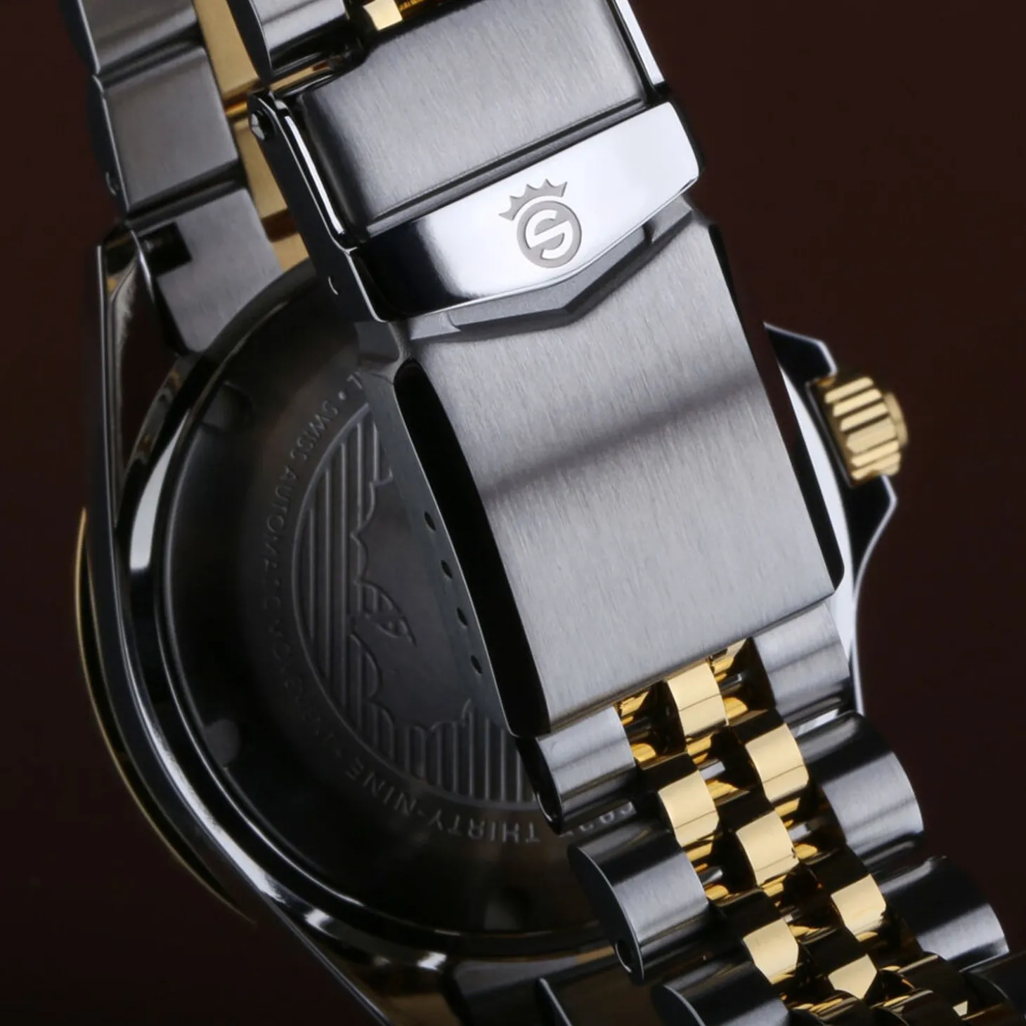 Steinhart Watches Ocean 39 Gmt.2 Two-Tone Chocolate Diver Watch