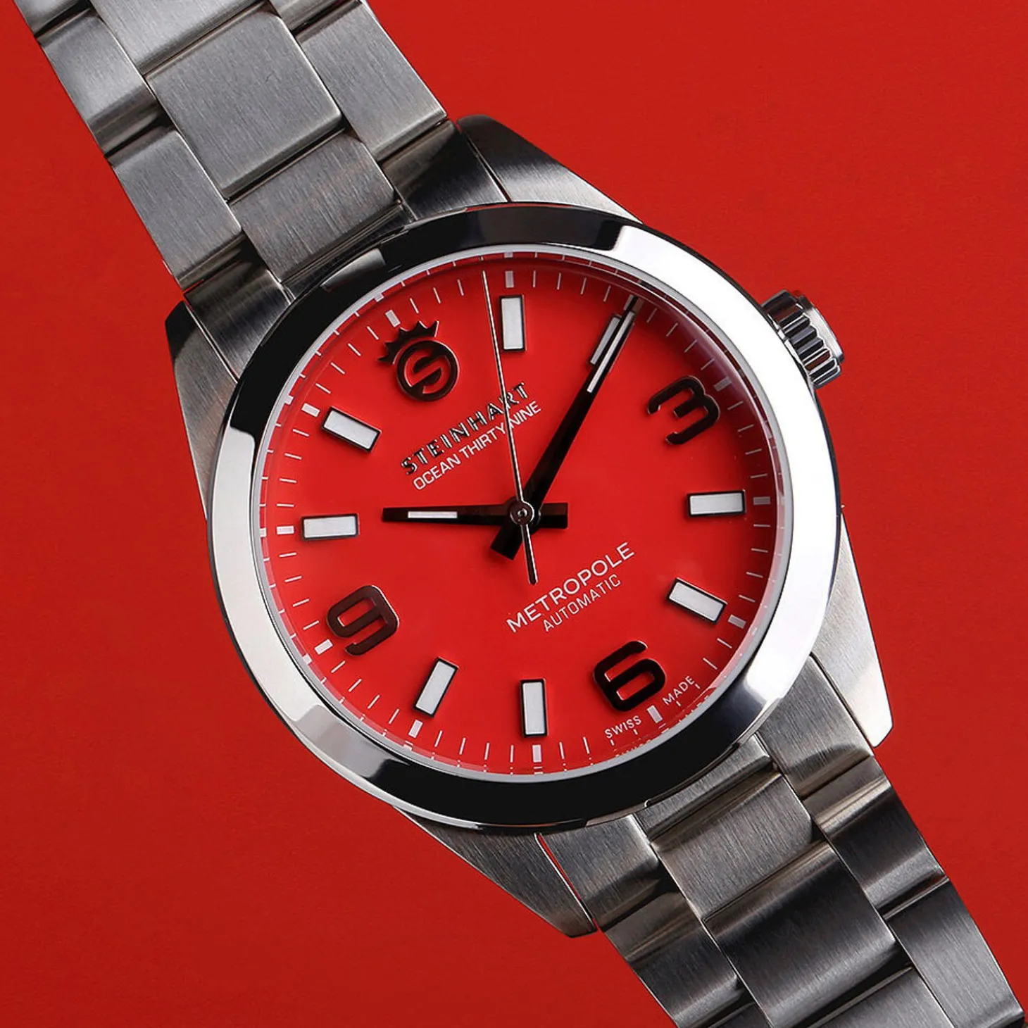 Steinhart Watches Ocean 39 Metropole Red