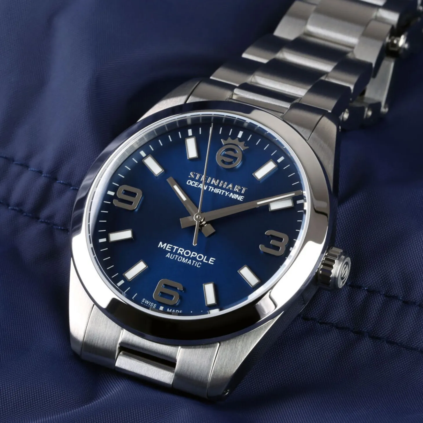 Steinhart Watches Ocean 39 Metropole Sunray Blue