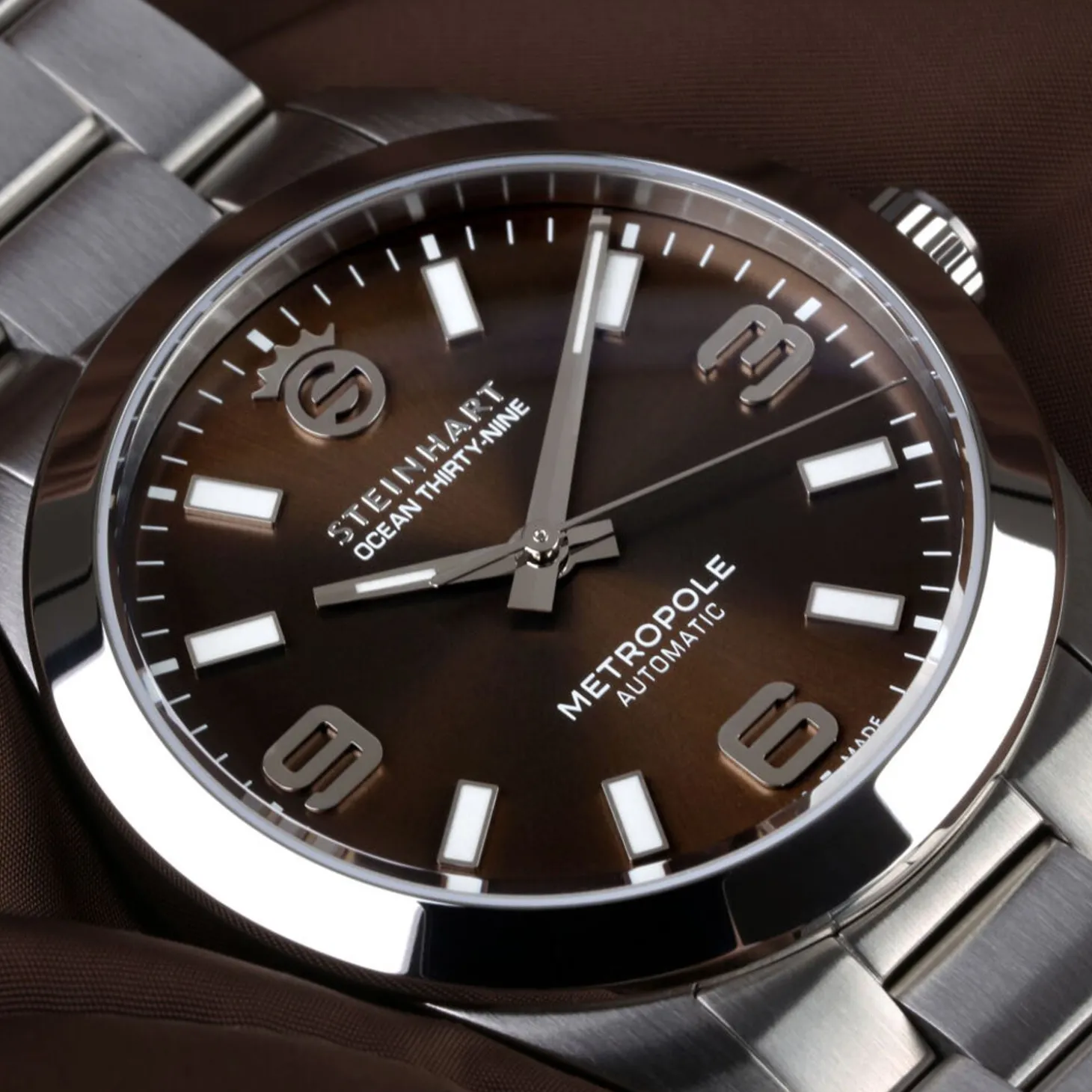 Steinhart Watches Ocean 39 Metropole Sunray Chocolate