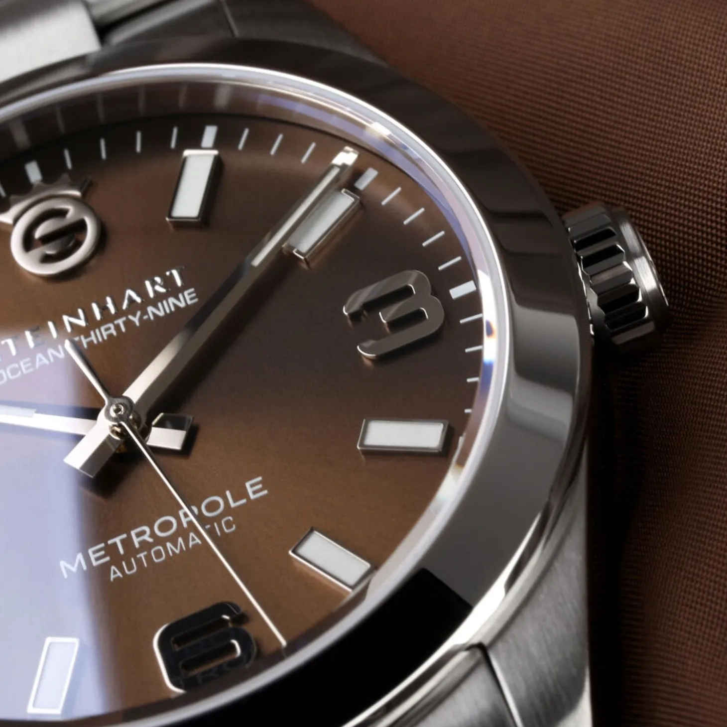 Steinhart Watches Ocean 39 Metropole Sunray Chocolate