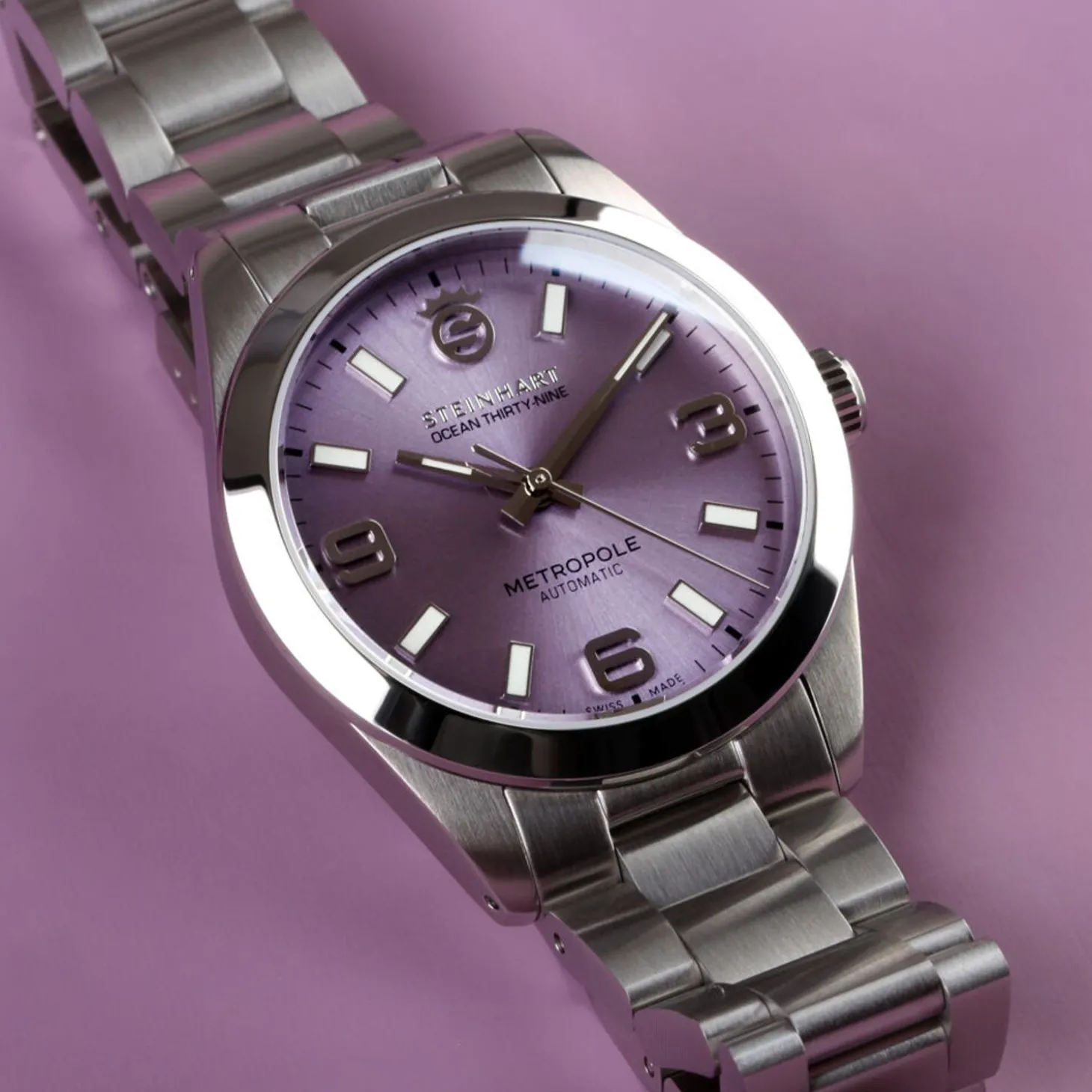Steinhart Watches Ocean 39 Metropole Sunray Purple