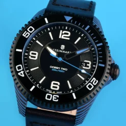 Steinhart Watches Ocean 2 Premium Carbon Blue Diver Watch