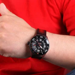 Steinhart Watches Ocean 2 Premium Carbon Red Diver Watch