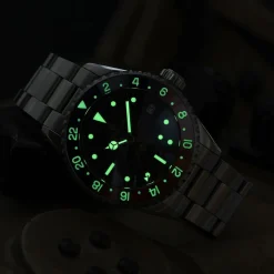 Steinhart Watches Ocean 39 Vintage Gmt Premium Blue-Red Ceramic Diver Watch