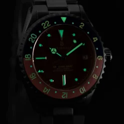 Steinhart Watches Ocean 39 Vintage Gmt Premium Red Ceramic Diver Watch