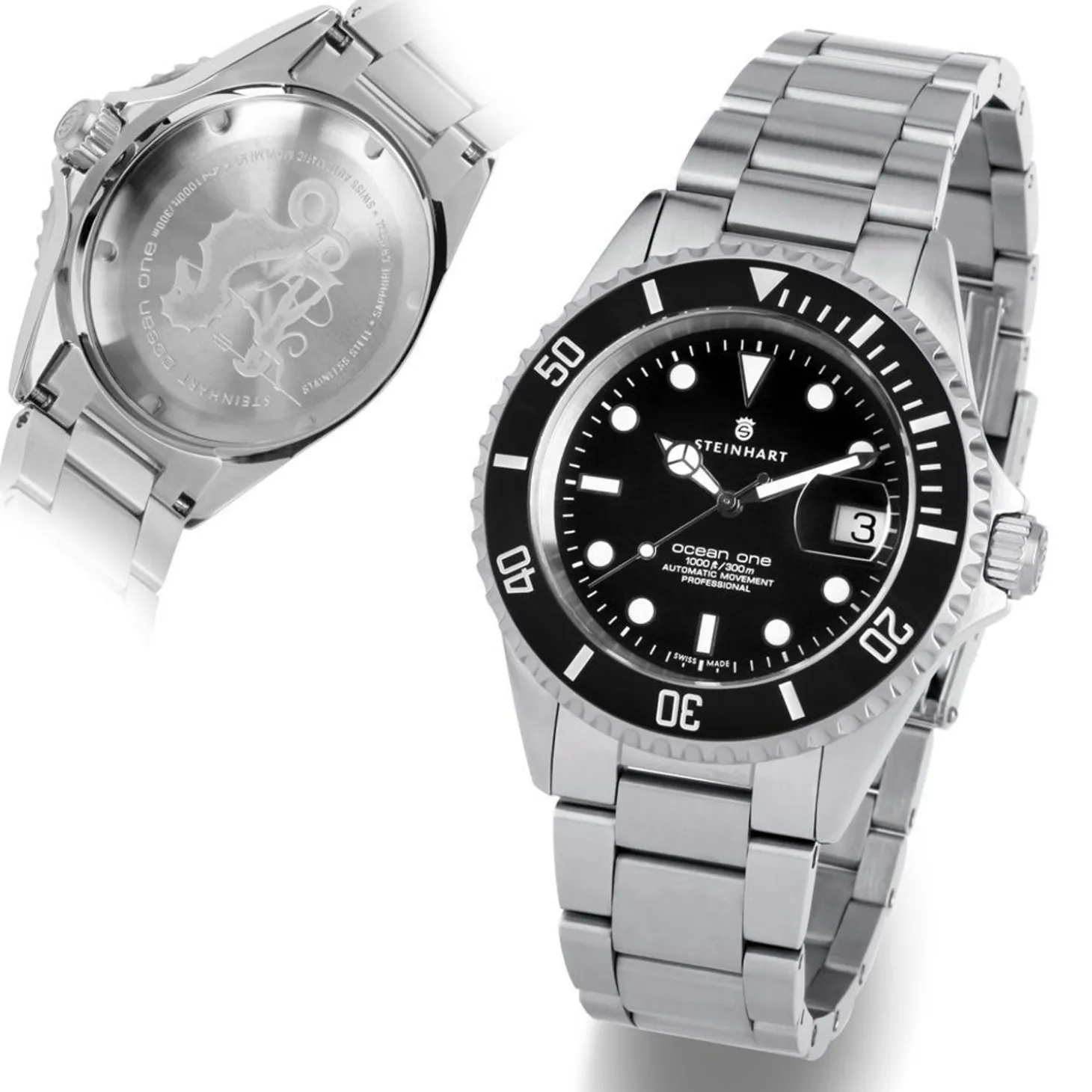 Steinhart Watches Ocean One Black Ceramic Diver Watch