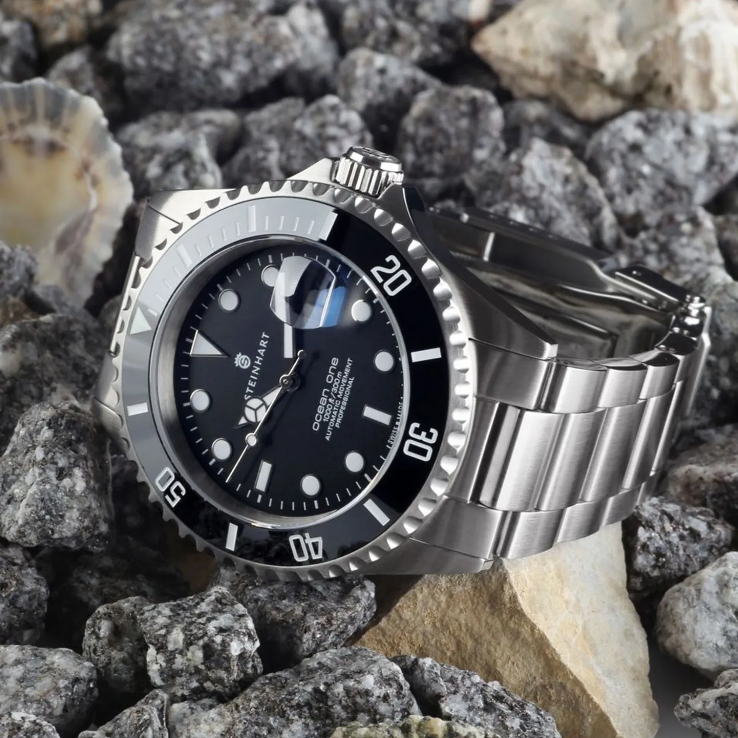 Steinhart Watches Ocean One Black Ceramic Diver Watch