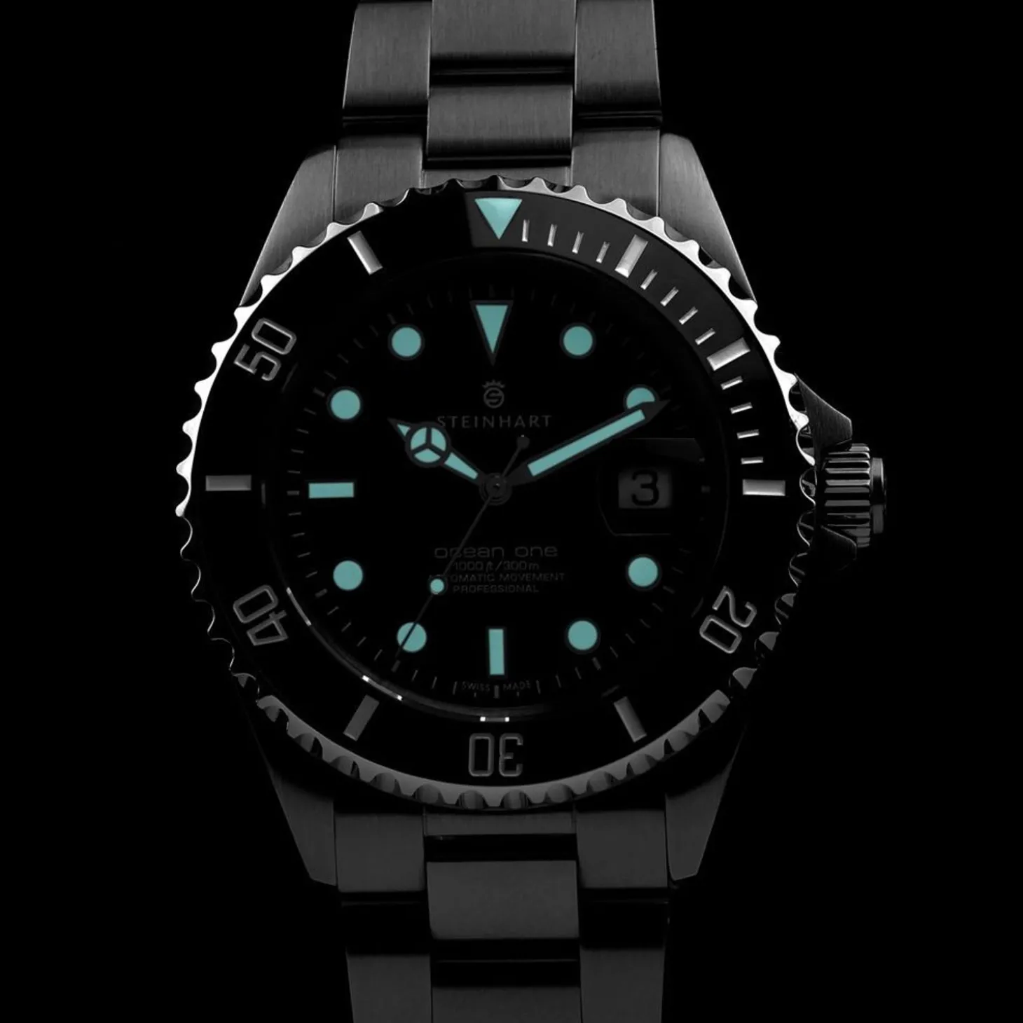 Steinhart Watches Ocean One Black Ceramic Diver Watch