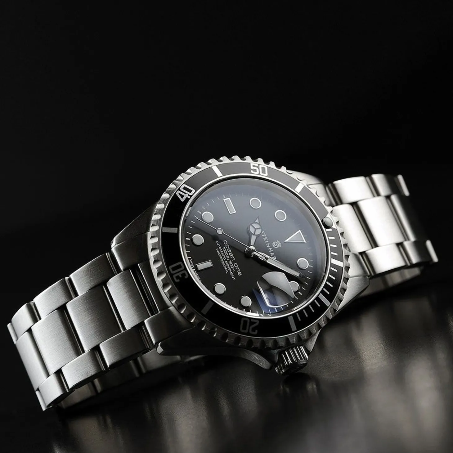 Steinhart Watches Ocean One Black Diver Watch
