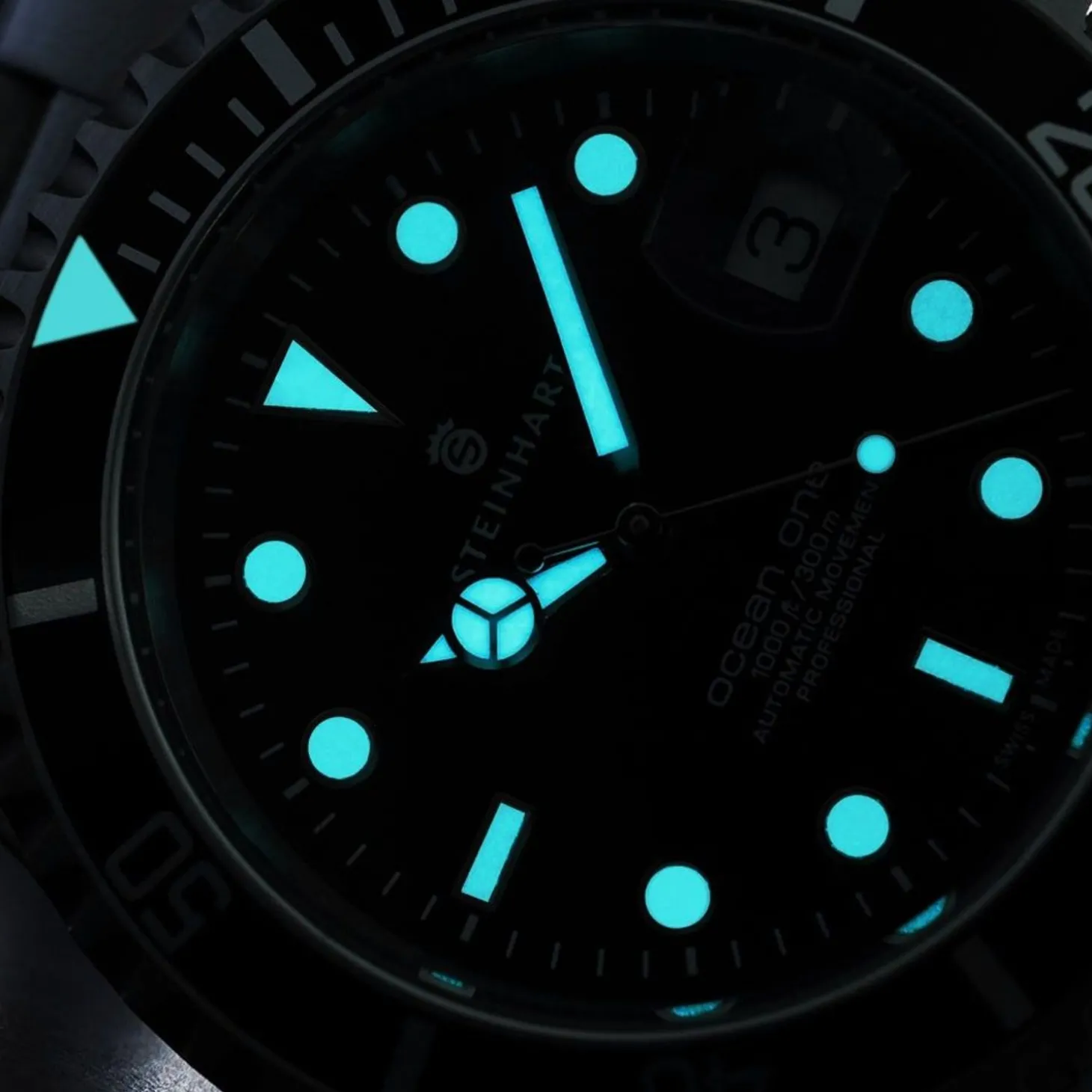 Steinhart Watches Ocean One Black Diver Watch