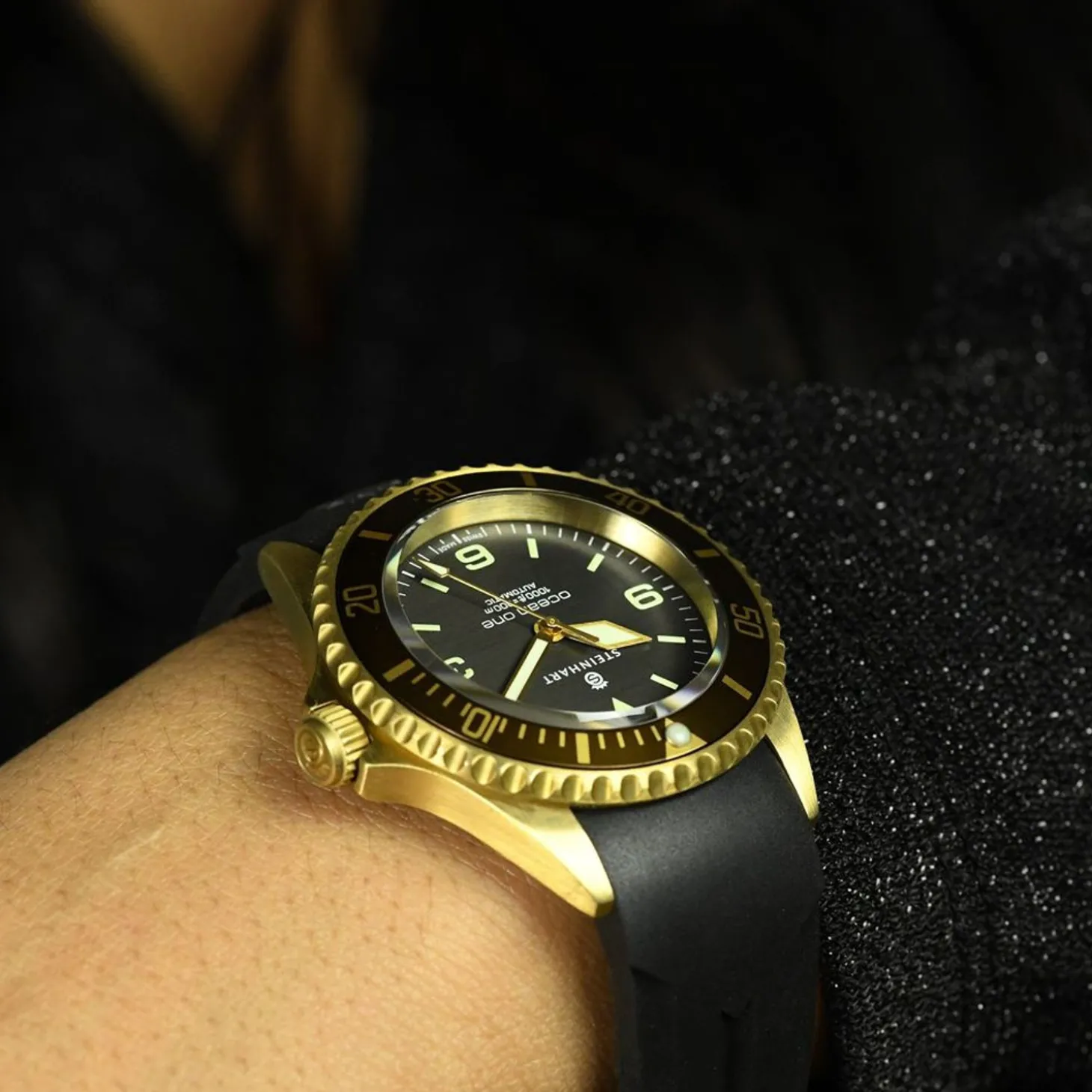 Steinhart Watches Ocean One Bronze Dark-Brown Diver Watch