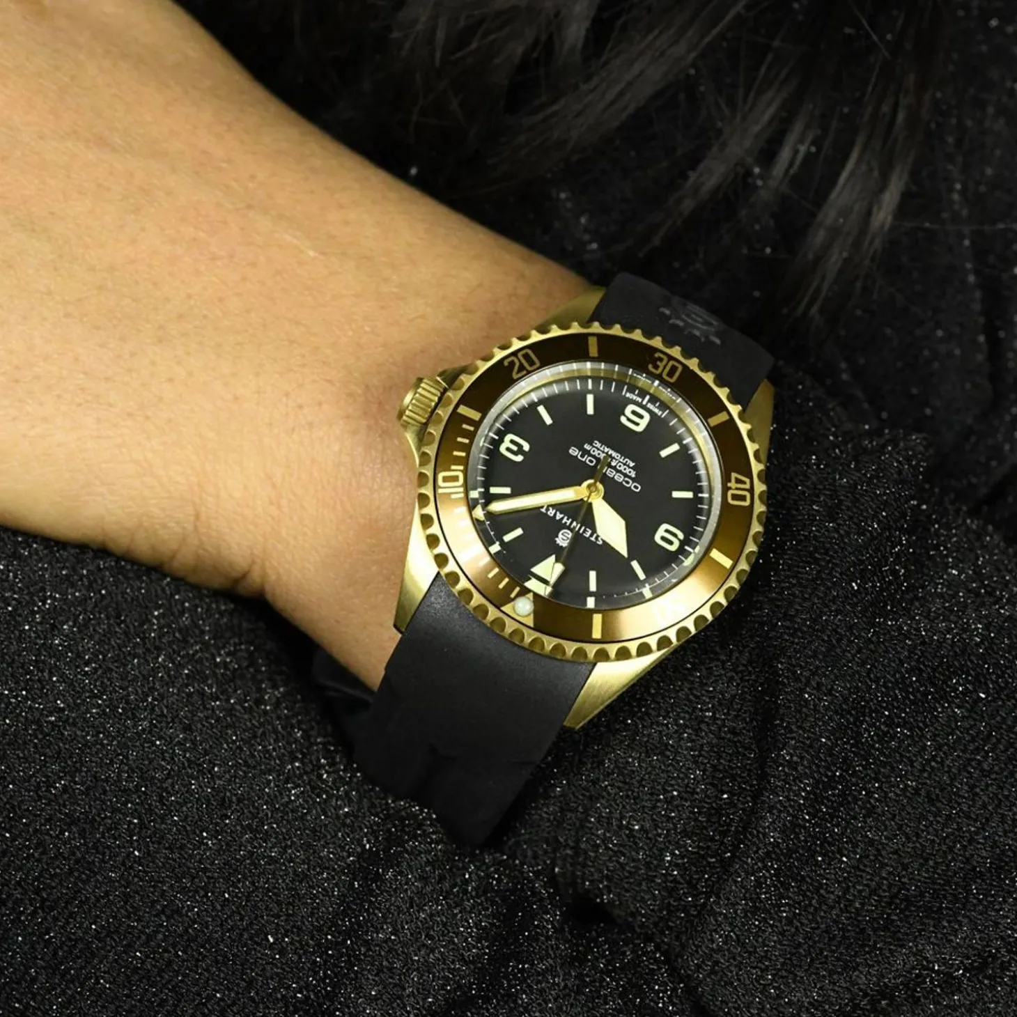 Steinhart Watches Ocean One Bronze Dark-Brown Diver Watch