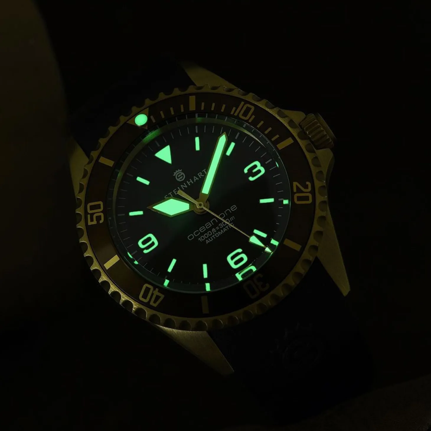 Steinhart Watches Ocean One Bronze Dark-Brown Diver Watch